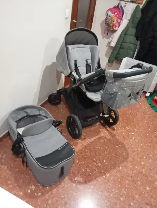 Cochecito Bebé Jane Mum Gris