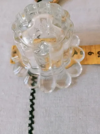 2 piccoli portacandele in vetro