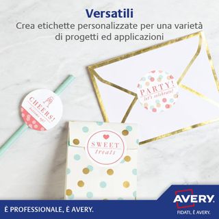 Avery Italia L4730REV-25 Etichette adesive carta b
