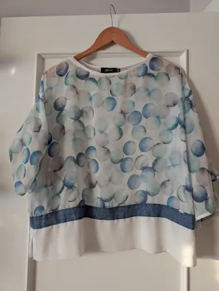 Blusa Glüen M/38 Estampado Círculos