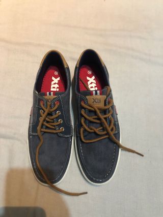 Zapatos náuticos Xti hombre azul/marrón talla 38
