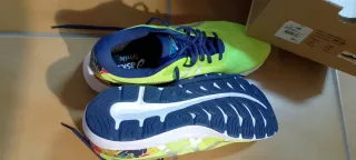 Zapatillas ASICS Correr Talla 46 Azul/Verde