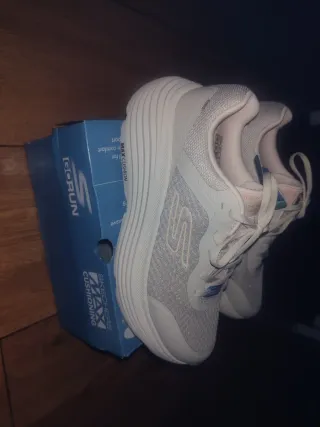 Zapatillas Skechers Mujer Talla 40 Gris/Rosa