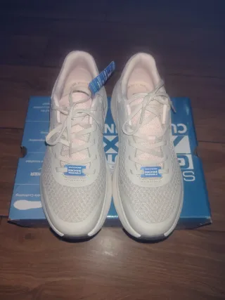 Zapatillas Skechers Mujer Talla 40 Gris/Rosa