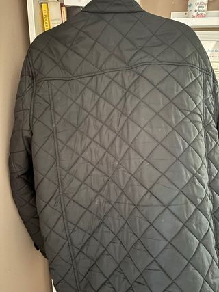 Chaqueta acolchada hombre negra