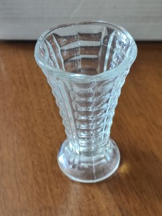 Vasetto in vetro decorato