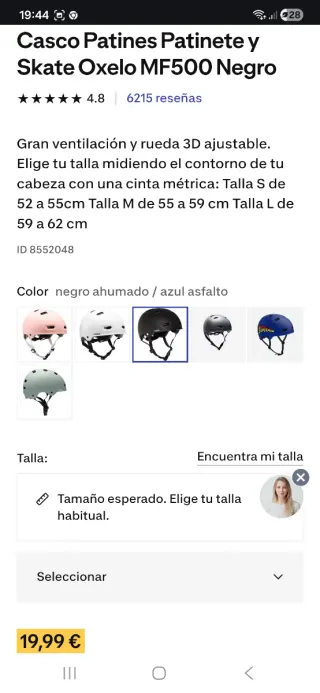 Patinete y casco infantil Oxelo MID 1