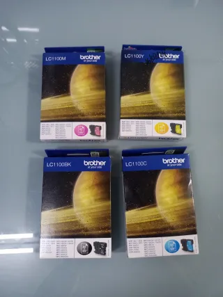 Pack 4 Tintas Brother LC1100 (M, Y, BK, C)
