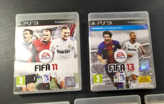Lote 5 Videojuegos FIFA PS3 (08, 09, 10, 11, 13)