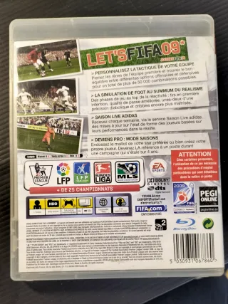 Lote 5 Videojuegos FIFA PS3 (08, 09, 10, 11, 13)