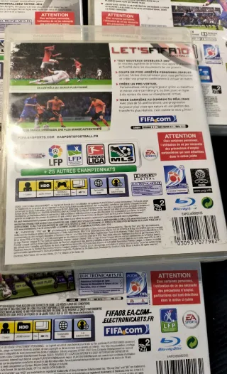 Lote 5 Videojuegos FIFA PS3 (08, 09, 10, 11, 13)