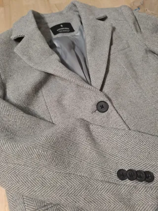 Americana Stradivarius gris Talla M