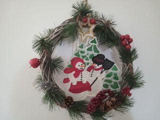 Ghirlanda Natalizia Pupazzi Neve