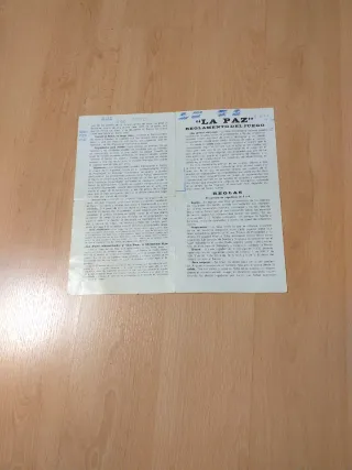 Juego de mesa La Paz años 60