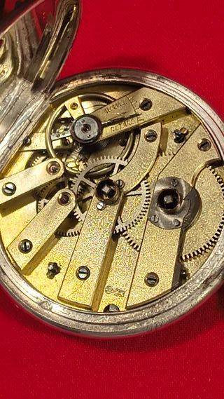 Reloj de bolsillo esfera plata 1880 a 1910