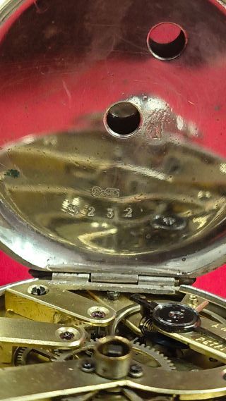 Reloj de bolsillo esfera plata 1880 a 1910