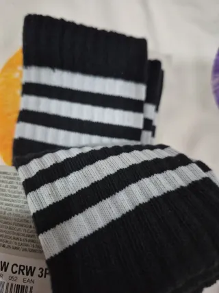 Calcetines Adidas Niños 3 Rayas Talla KS EU: 19-21