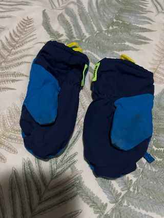 Manoplas Nieve Oso Azul 3-4 Años. wed’ze decathlon