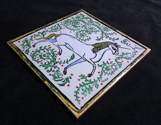 Azulejo Unicornio Medieval