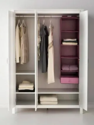 Armario Ikea Brusali Blanco con Espejo