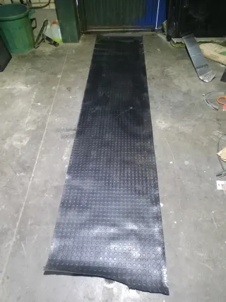 Rollo Suelo Goma Negra Antideslizante