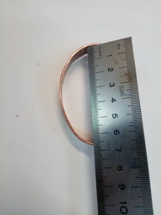 Pulsera artesanía magnética cobre