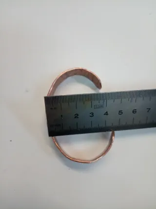 Pulsera artesanía magnética cobre