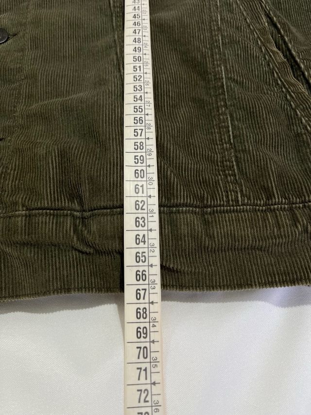 Cazadora pana verde con borreguito