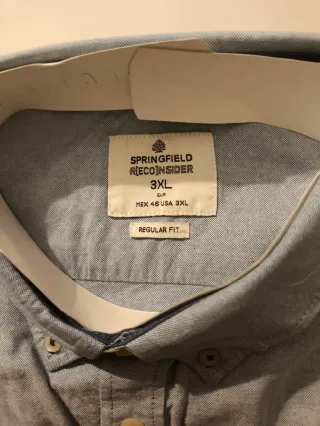 Camisa Springfield Hombre XXXL Azul