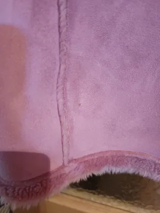 Chaquetón rosa mujer con capucha muy abrigado.