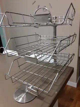 Bandejero 3 pisos para mesa de oficina o estudio