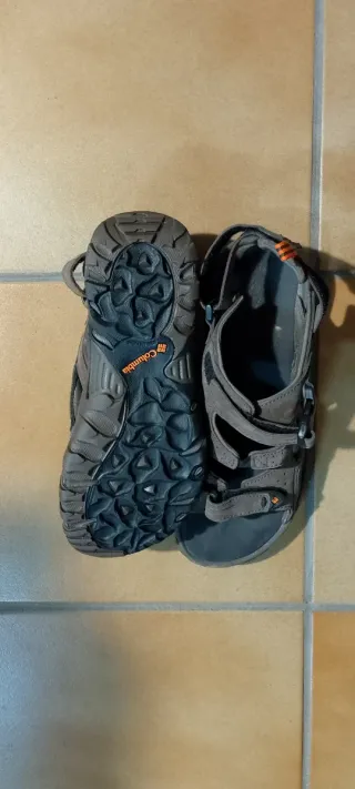 Sandalias Marrones y Naranja