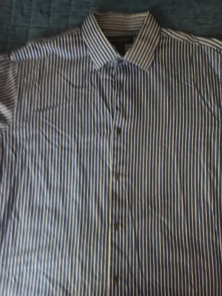 Camisa Banana Republic XL Rayas Azul Blanco