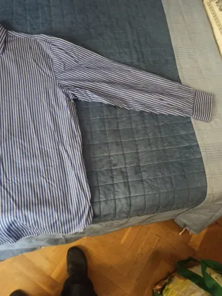 Camisa Banana Republic XL Rayas Azul Blanco