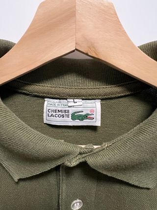 Polo Lacoste Verde Militar Talla M