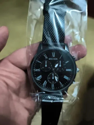 Reloj de pulsera negro para hombre
