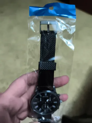 Reloj de pulsera negro para hombre
