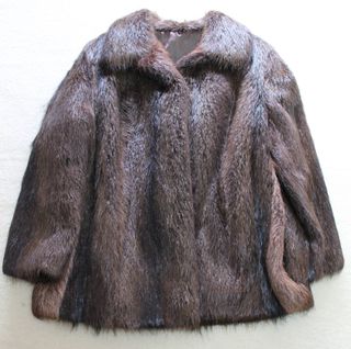 Abrigo Pelo Natural Vintage Talla XL