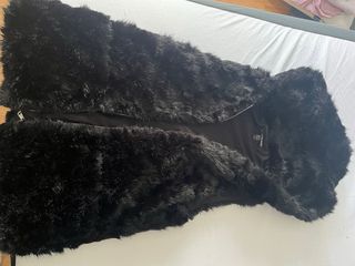Chaleco pelo Zara negro