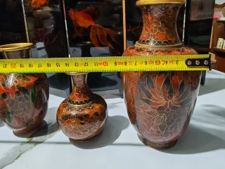 Juego 4 Jarrones Cloissone