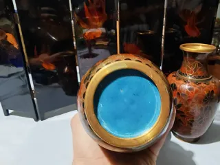 Juego 4 Jarrones Cloissone