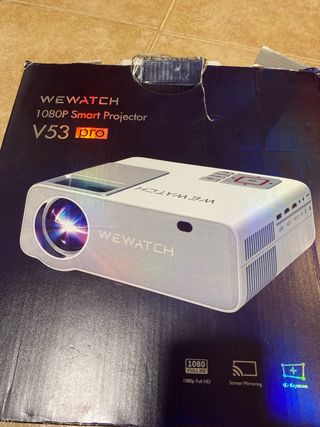 WEWATCH V53S Projector: 350 ANSI, 1080P Native, 4K