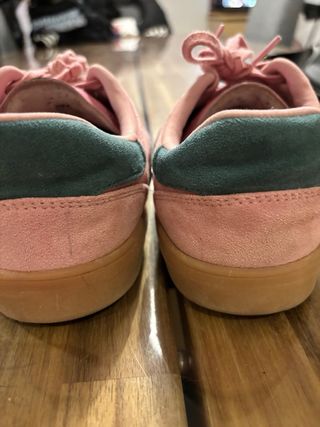 Zapatillas casuales rosas y verde azulado