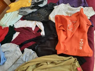 Lote de 18 camisetas talla s/m mujer