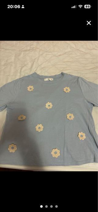 Camiseta Mango flores M