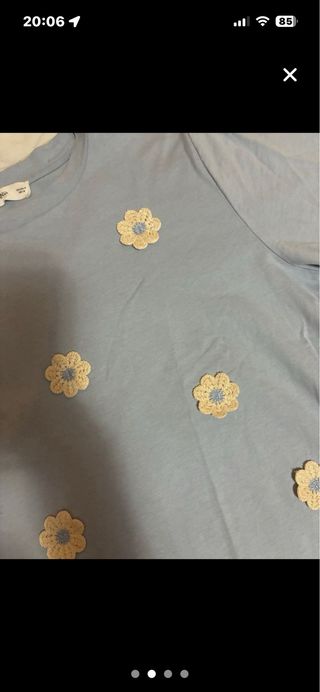 Camiseta Mango flores M