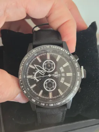 Reloj Racer Negro y Plateado