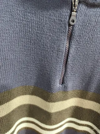 Jersey de hombre azul y gris