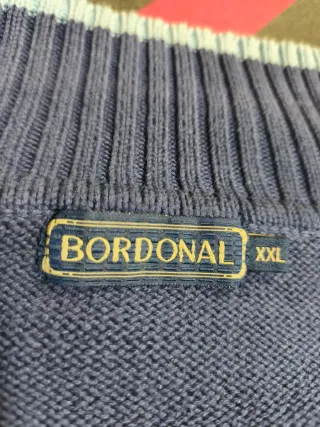 Jersey de hombre azul y gris