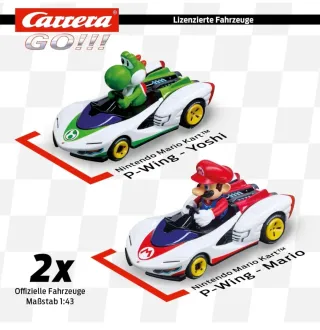 Carrera GO!!! Mario Kart Yoshi y Mario